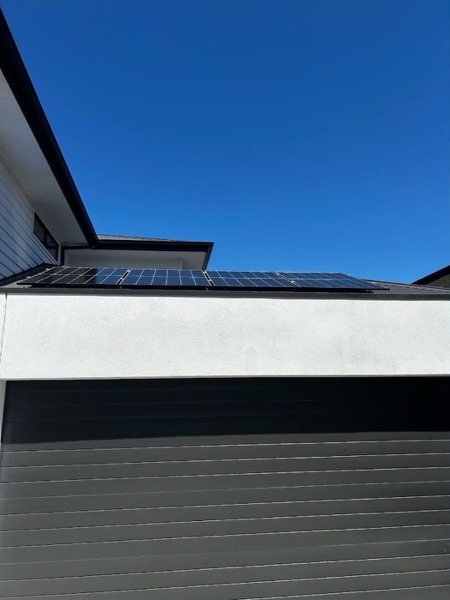 Solar panels on the roof of a Ballarat home